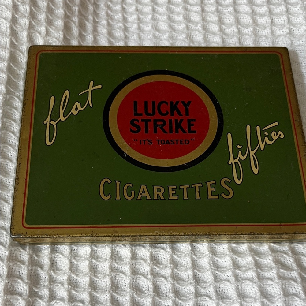 Lucky Strike Vintage Cigarette Tin